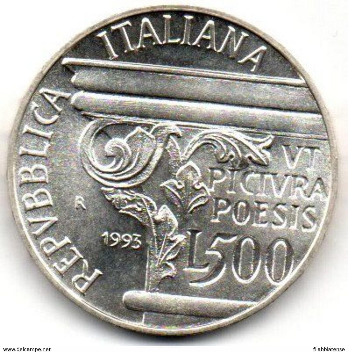 1993 - Italia 500 Lire Orazio - Senza Confezione     ----- - Herdenking