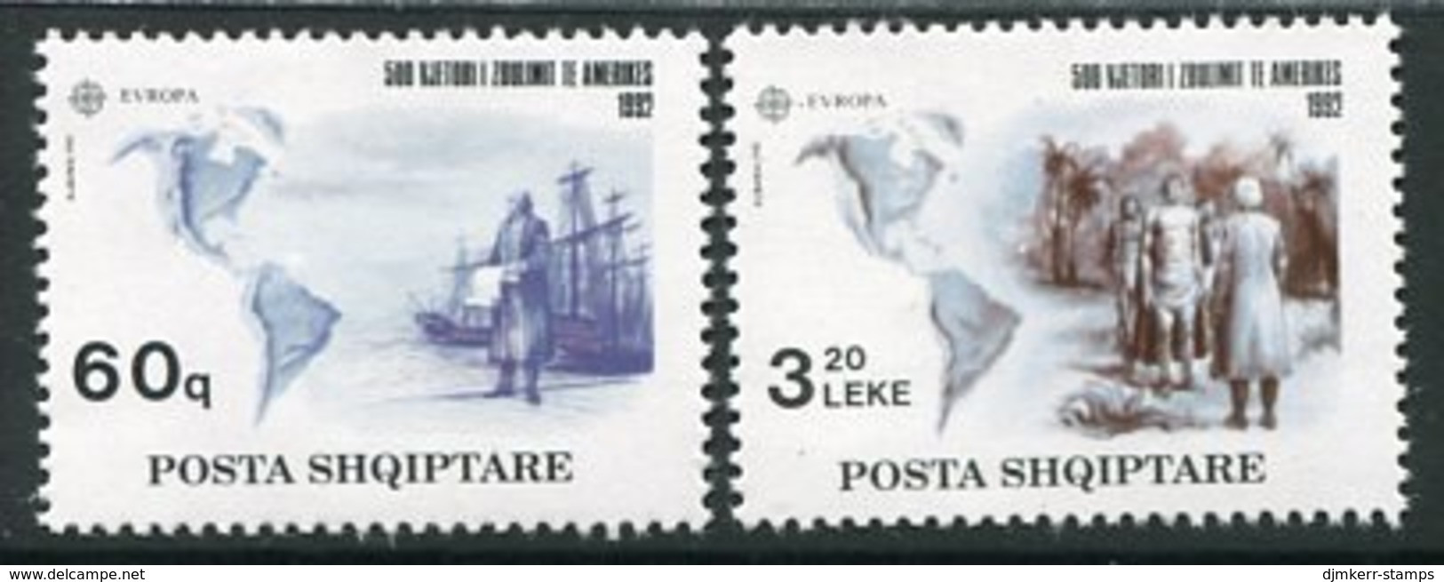 ALBANIA 1992 Europa: Discovery Of America  MNH / **.   Michel 2510-11 - Albanie