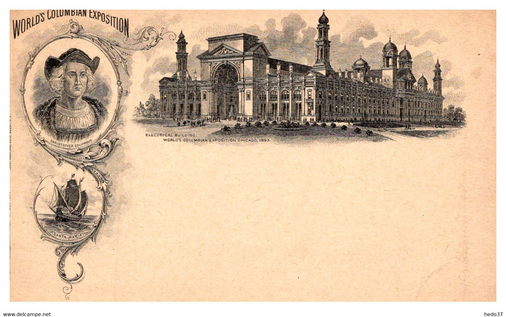 Etats Unis - Entiers Postaux - World's Columbian Exposition - TB - ...-1900