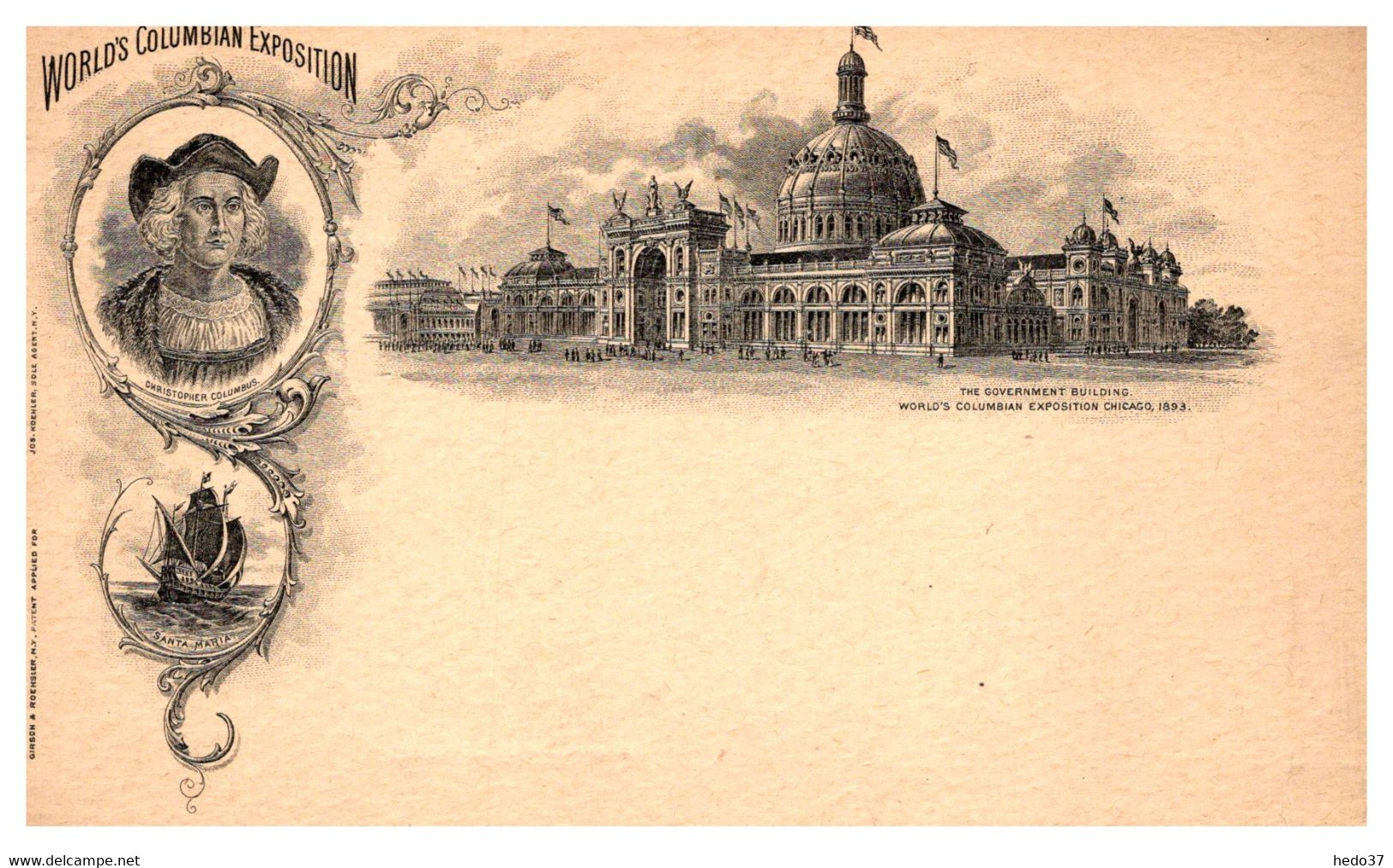 Etats Unis - Entiers Postaux - World's Columbian Exposition - TB - ...-1900