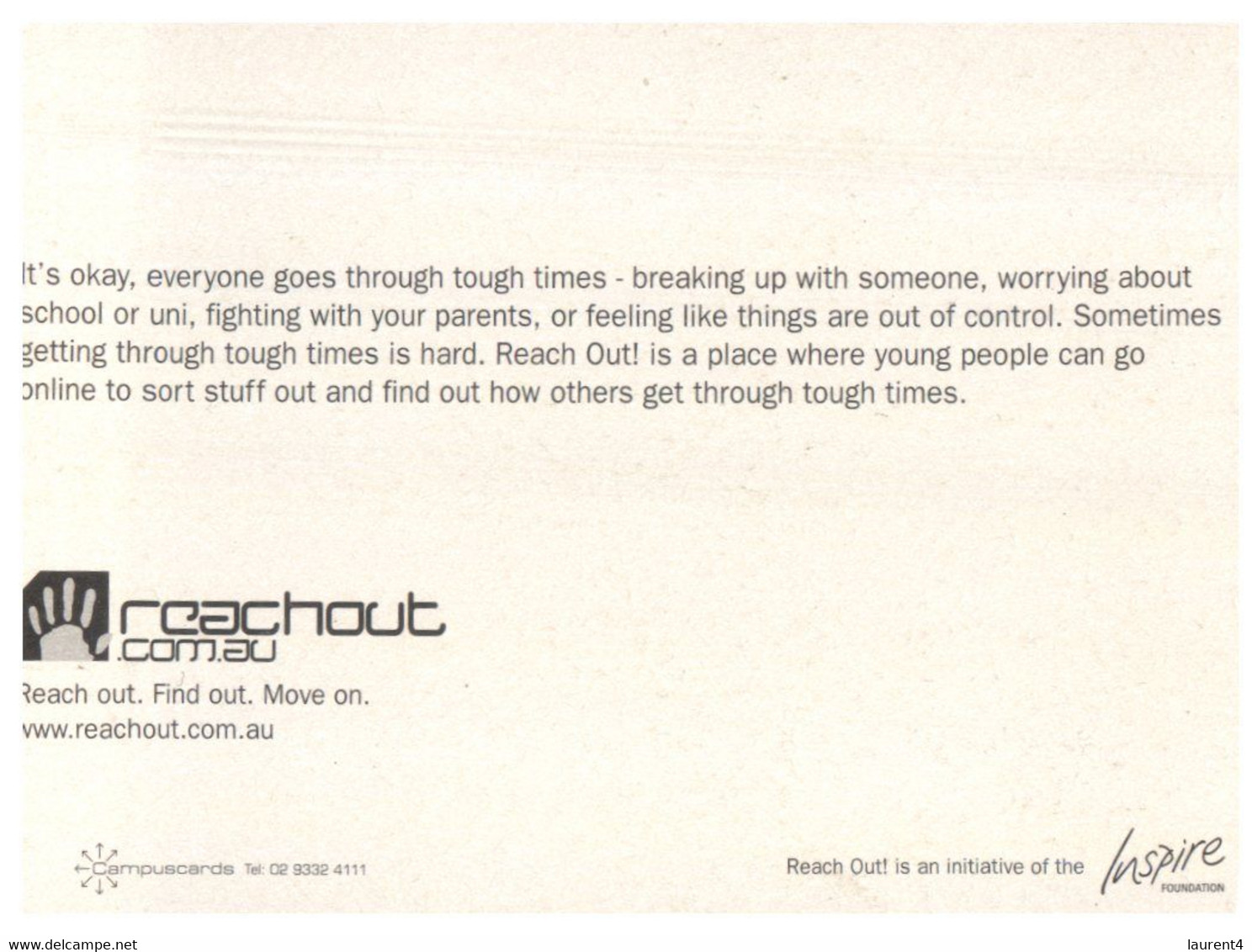 (RR 41) (Avant Card) Australia) Reachout Foundation - - Non Classés