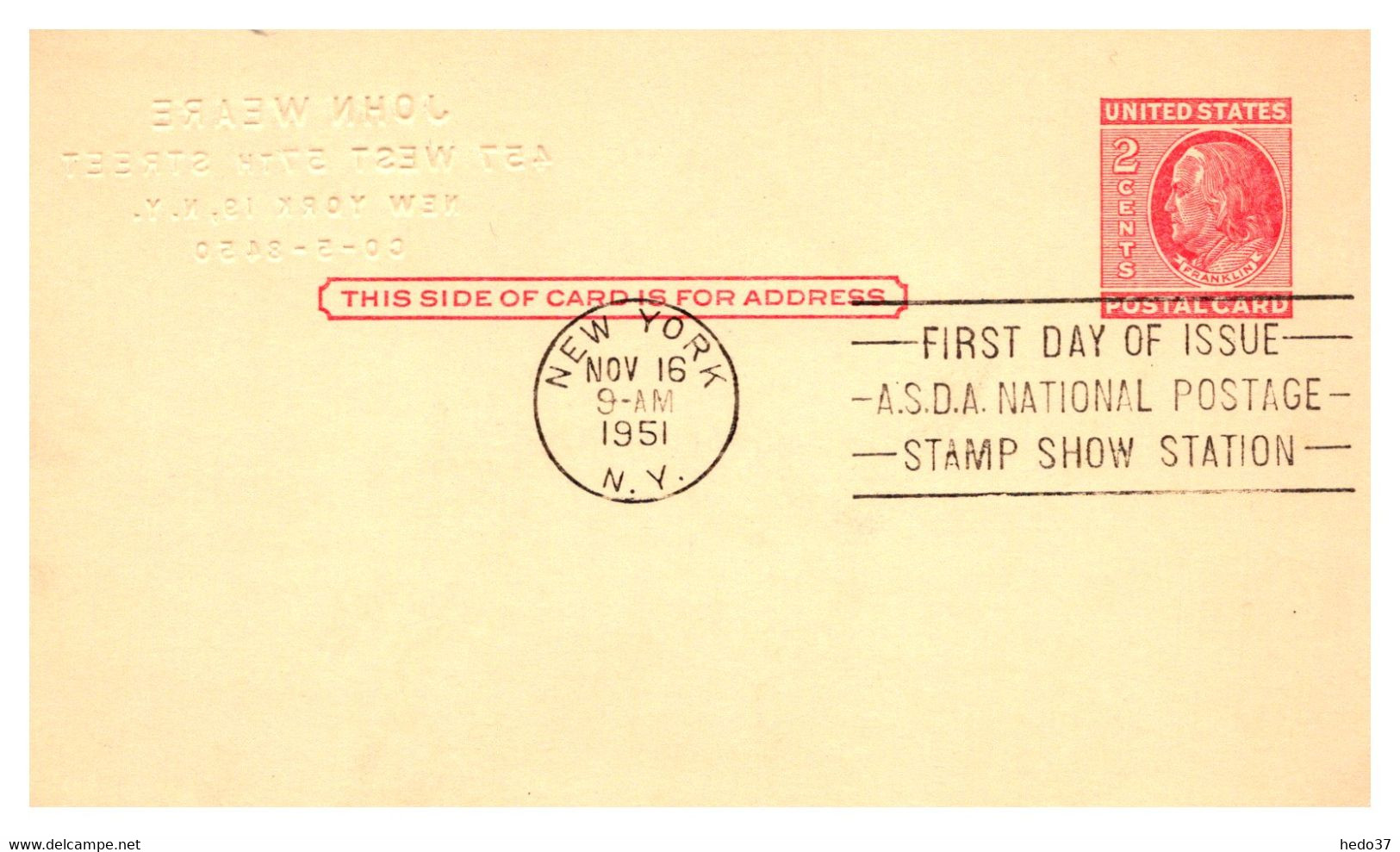 Etats Unis - Entiers Postaux - 1941-60