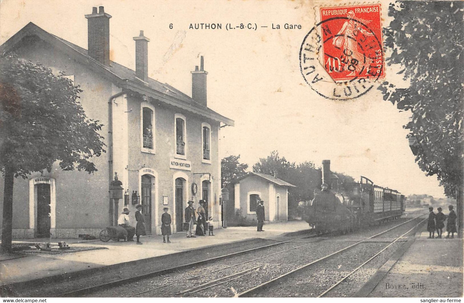 CPA 28  AUTHON LA GARE (TRAIN - Other & Unclassified