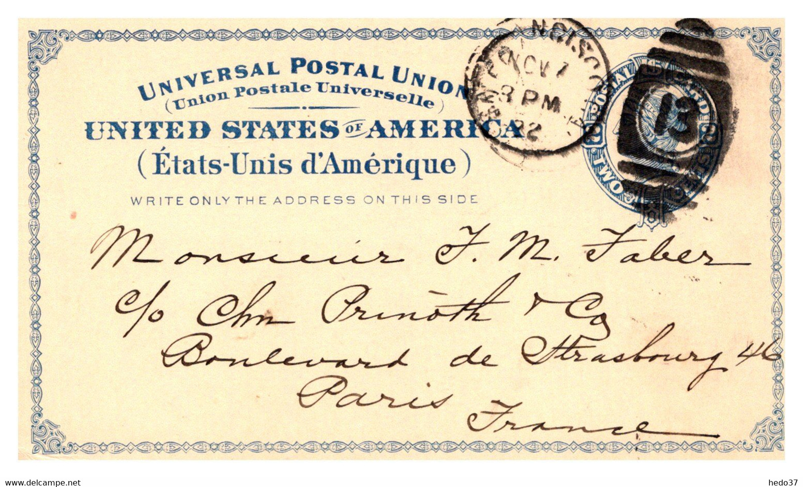 Etats Unis - Entiers Postaux - ...-1900