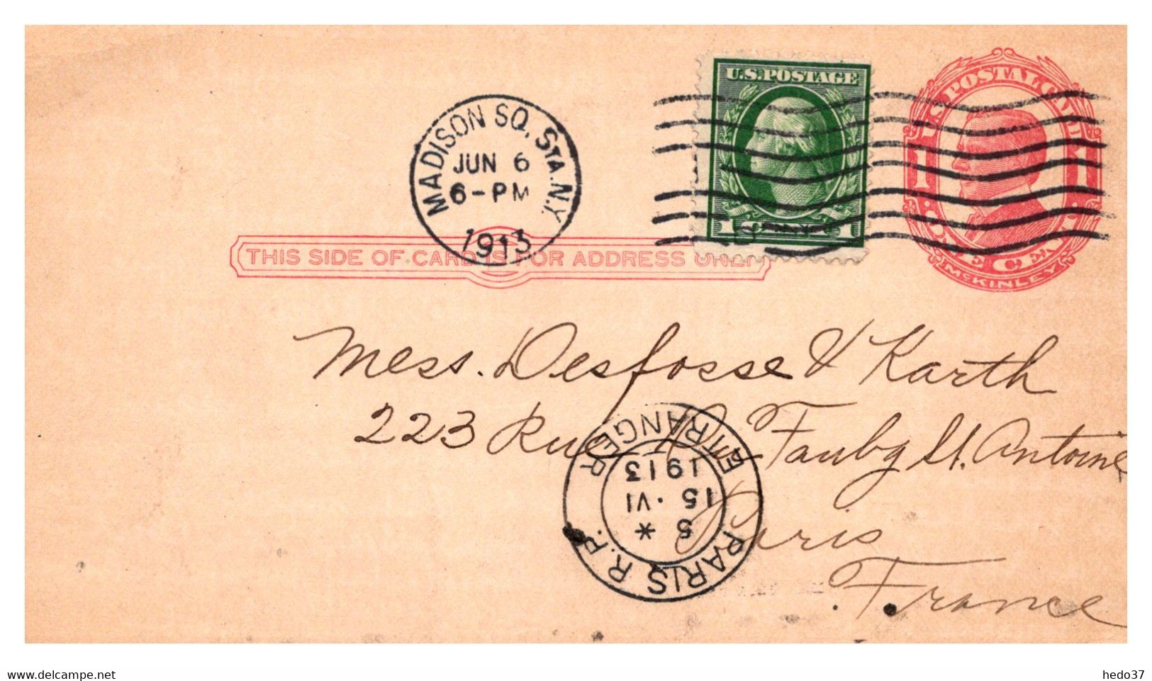 Etats Unis - Entiers Postaux - 1901-20