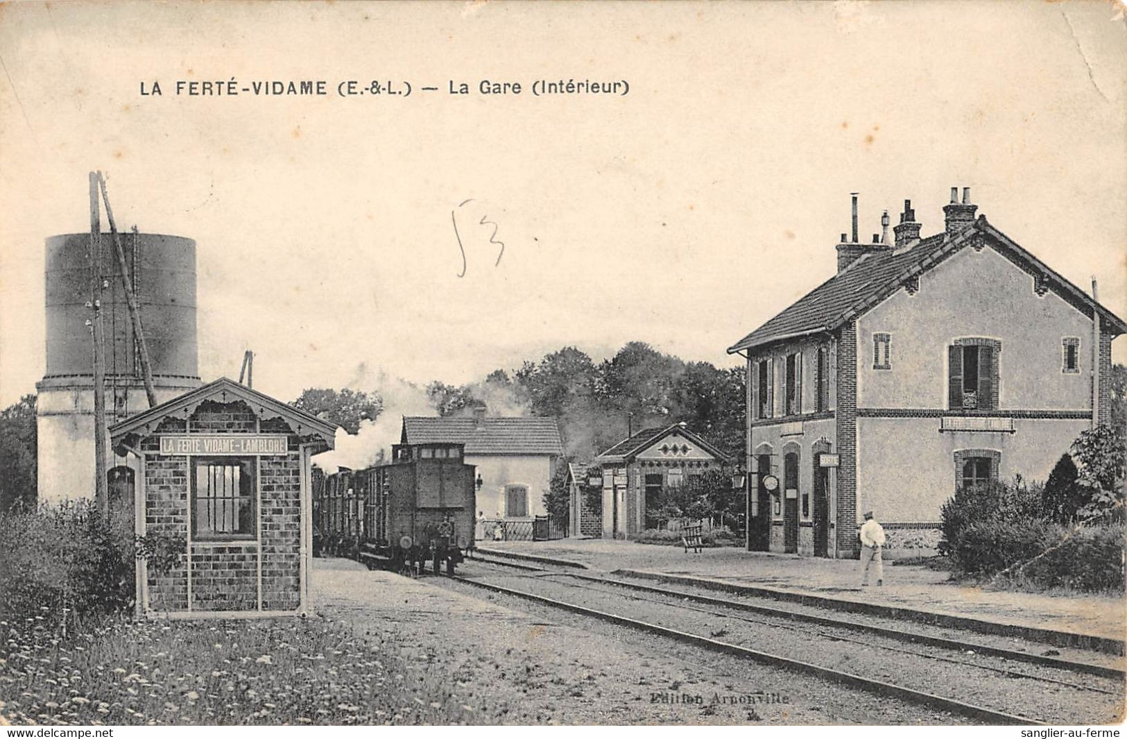 CPA 28 LA FERTE VIDAME LA GARE INTERIEUR - Andere & Zonder Classificatie