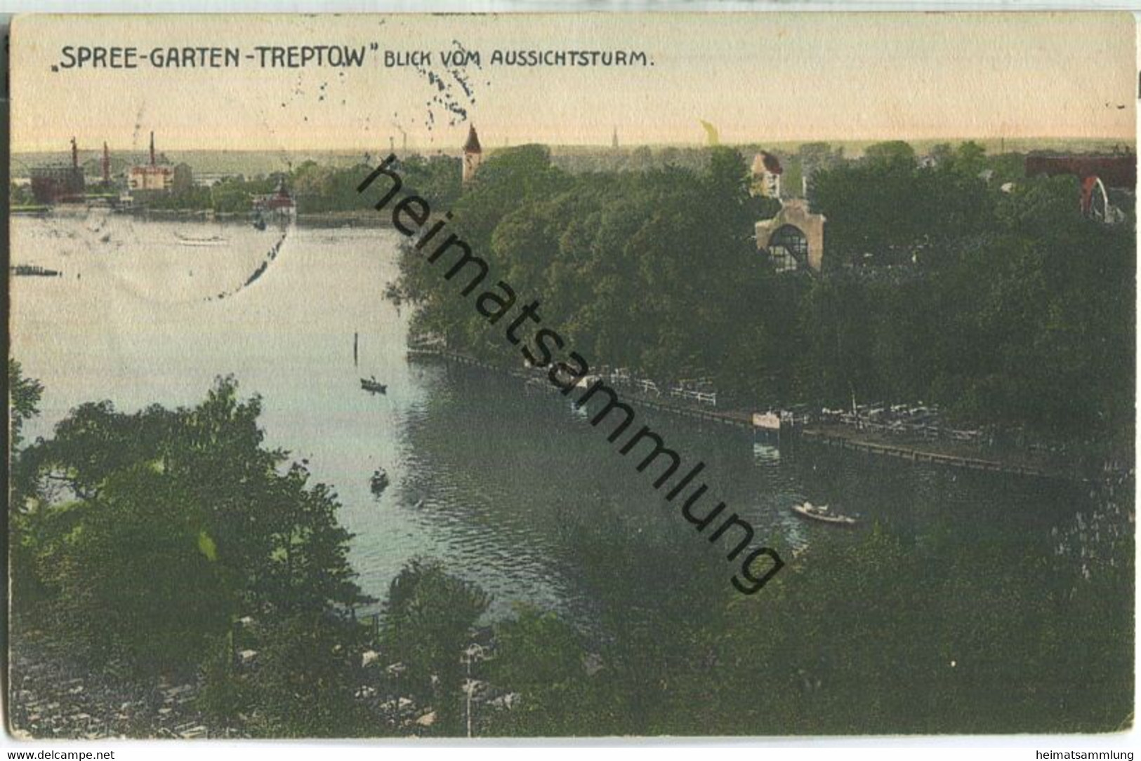 Spree Garten Treptow - Blick Vom Aussichtsturm - Verlag Hans Gerf Berlin - Feldpost - Treptow