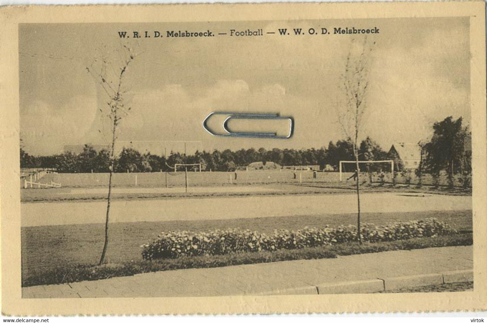 Melsbroek :  Stade - Stadium :  Football  ( Written Card With Stamp ) - Steenokkerzeel