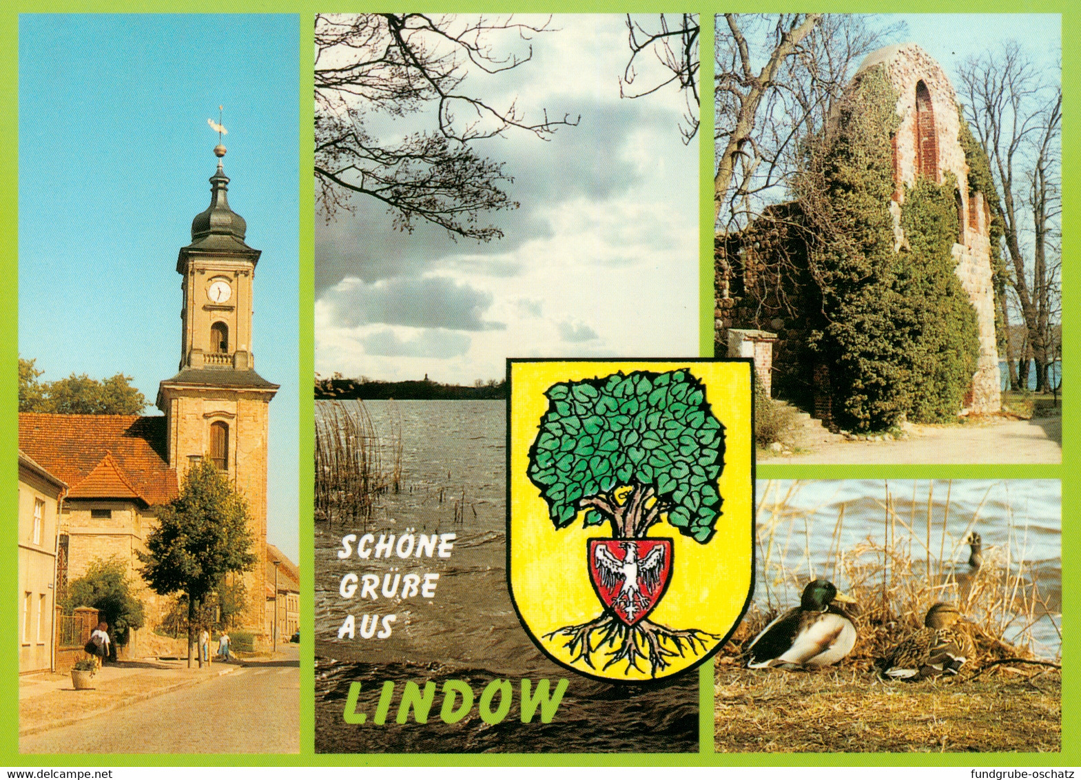 AK Lindow Mark Stadtkirche Gudelacksee Klosterruine Am Wutzsee Vielitzsee - Lindow