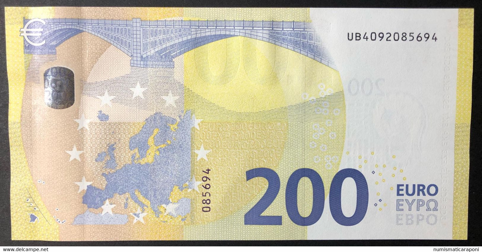 Francia France 200 € MARIO DRAGHI UB U005G2 Sup/Q.FDS  COD.€.173 Solo Bonifico Only Bank Transfert To Pay - 200 Euro