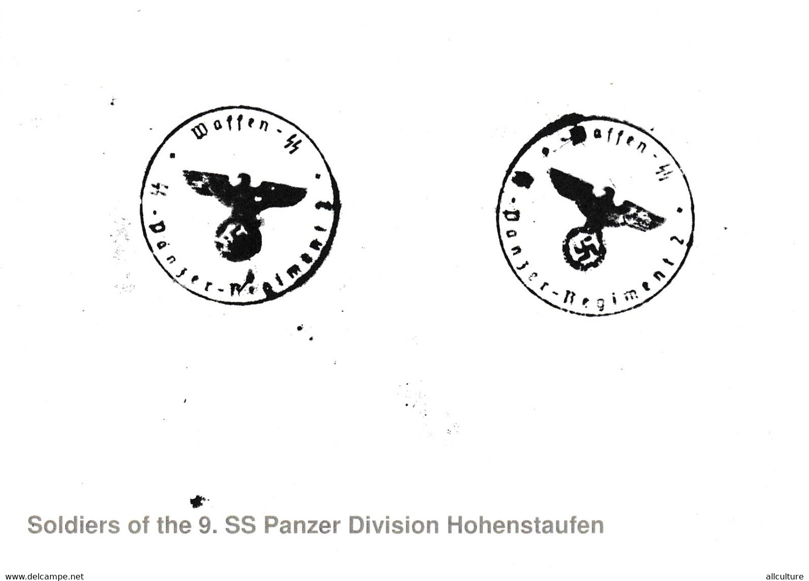 A8686 - SOLDIERS OF THE 9 SS PANZER DIVISION HOHENSTAUFEN 2WW POSTACRD - Weltkrieg 1939-45