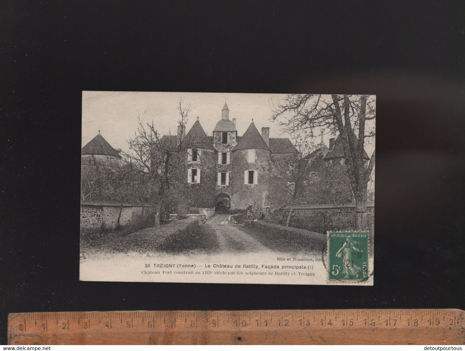 TREIGNY Yonne 89 : Le Chateau De Ratilly  Façade Principale - Treigny