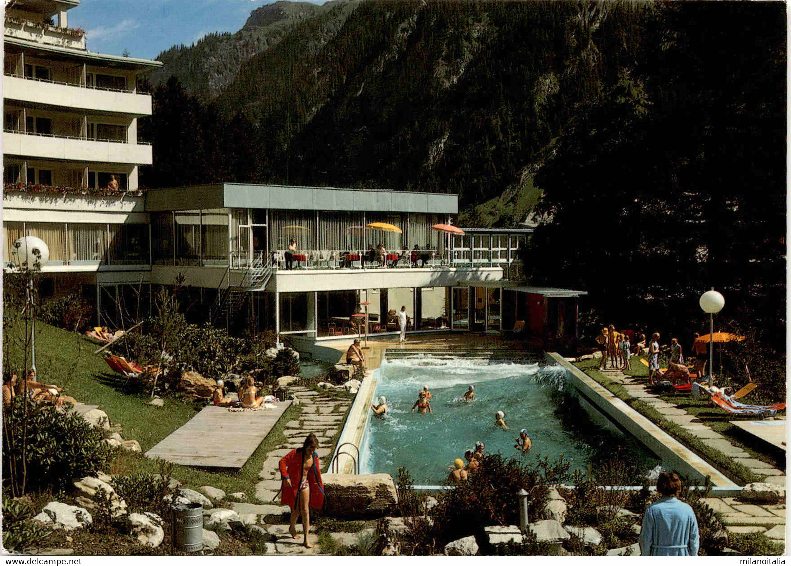 Bad Vals - Thermalschwimmbad Und Kurhotels (6633) * 11. 2. 1975 - Vals