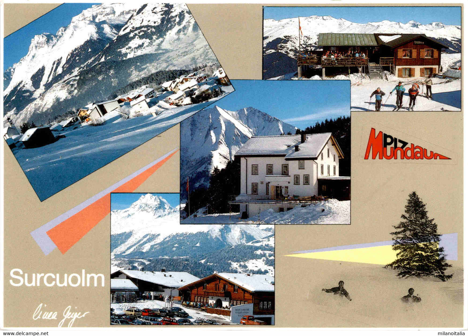 Skigebiet Piz Mundaun - Surcuolm - 4 Bilder (4/157) * 13. 3. 1995 - Mundaun