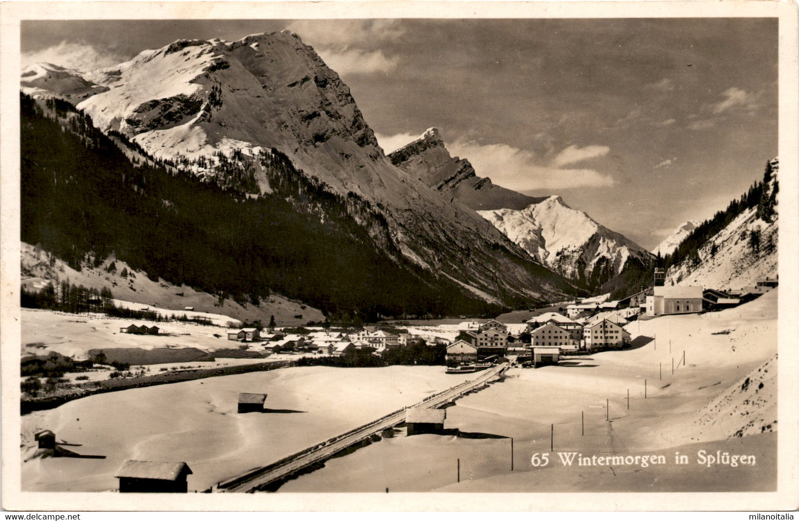 Wintermorgen In Splügen (65) * 28. 12. 1948 - Splügen