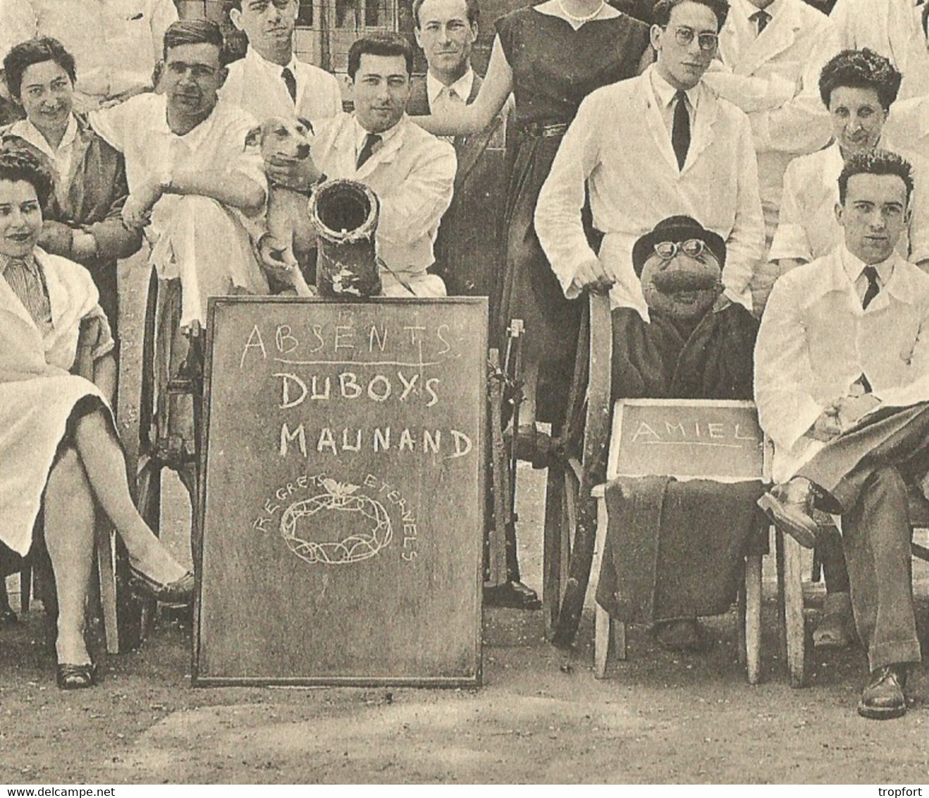 CO / Photo Papier PERSONNEL HOPITAL Hospice De BICETRE  1955 Hôpitaux PARIS Internat INTERNE Médecin Docteur - Personen