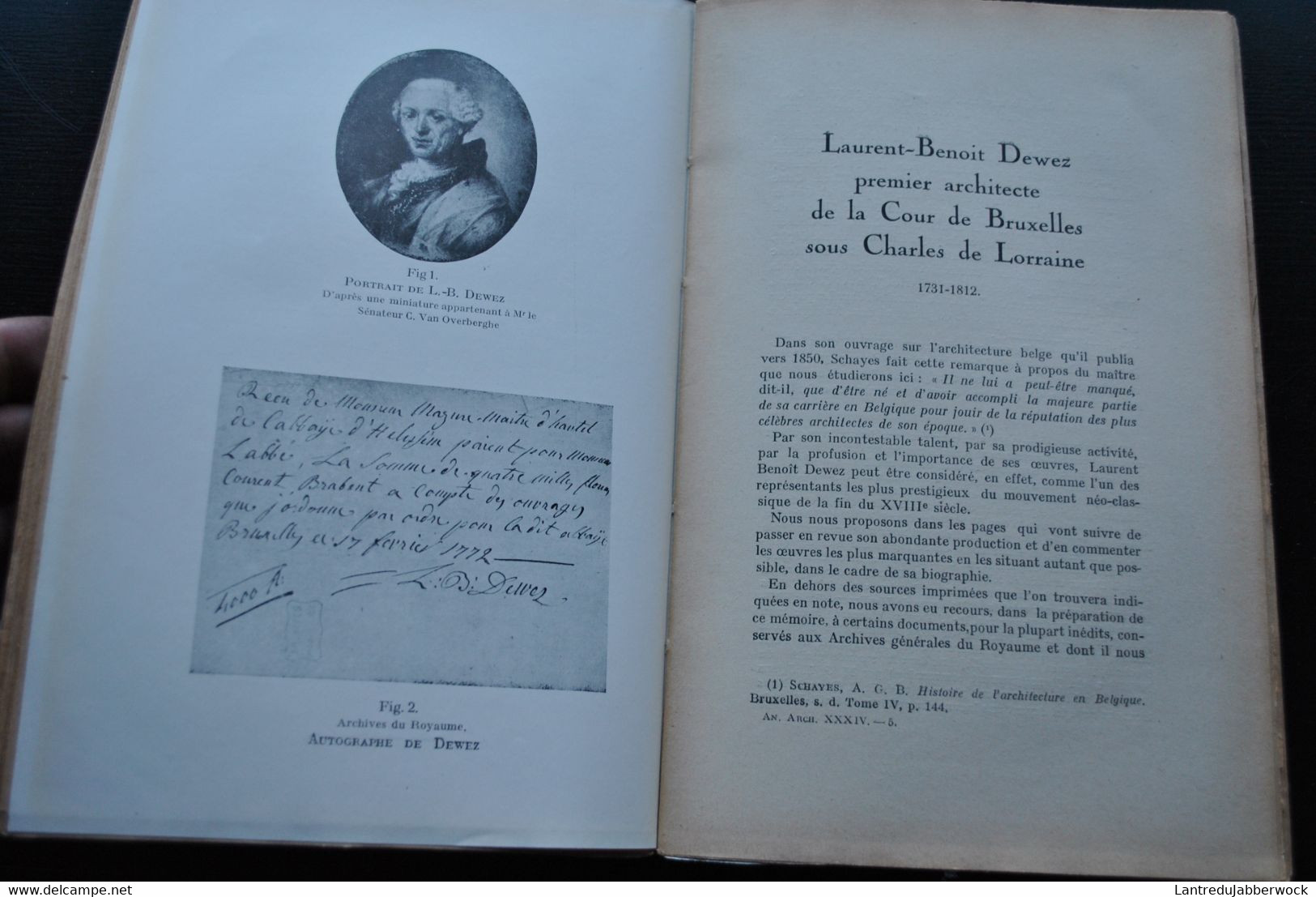 ANNALES D'ARCHEOLOGIE BRUXELLES 35 1930 DEWEZ Architecte Ghaïby Château Courtrai Exportation d'enfants Etudiants au 18è