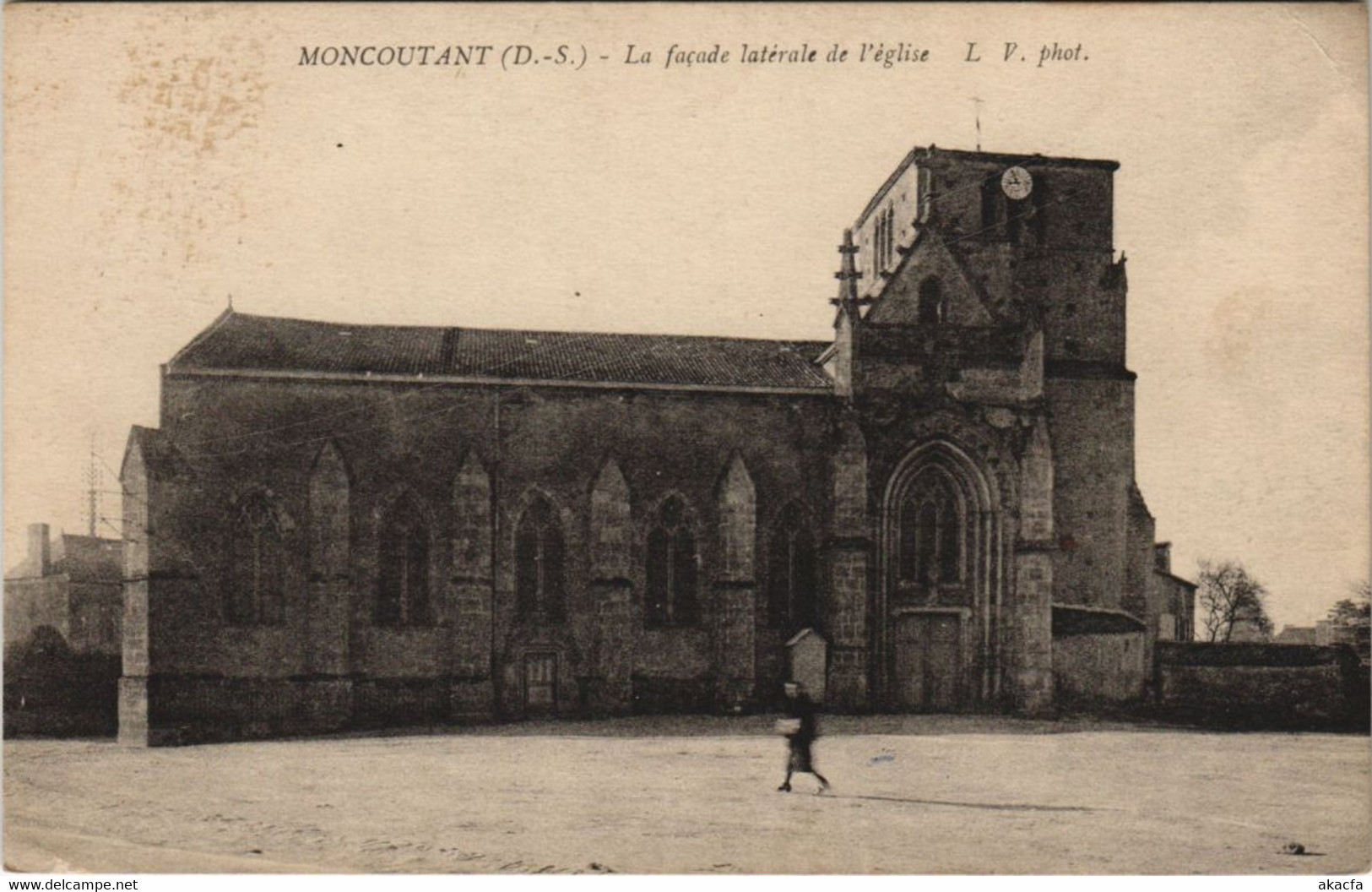 CPA MONCOUTANT La Facade Laterale De L'Eglise (1141041) - Moncoutant