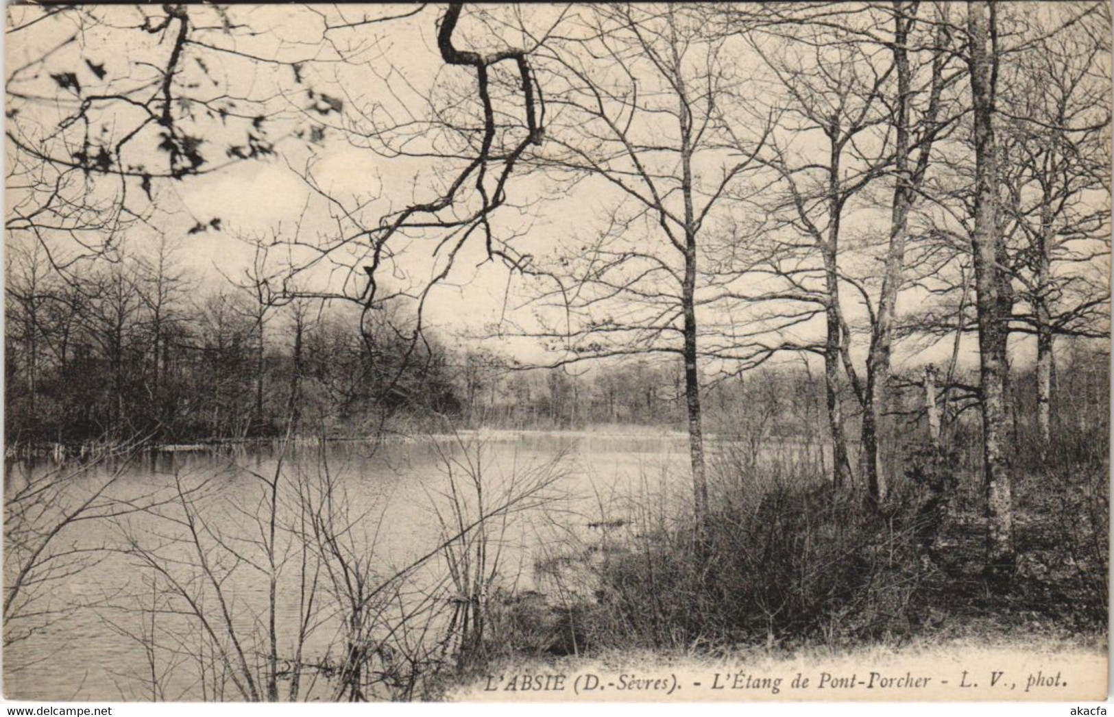 CPA L'ABSIE L'Etang De Pont-Porcher (1141104) - L'Absie