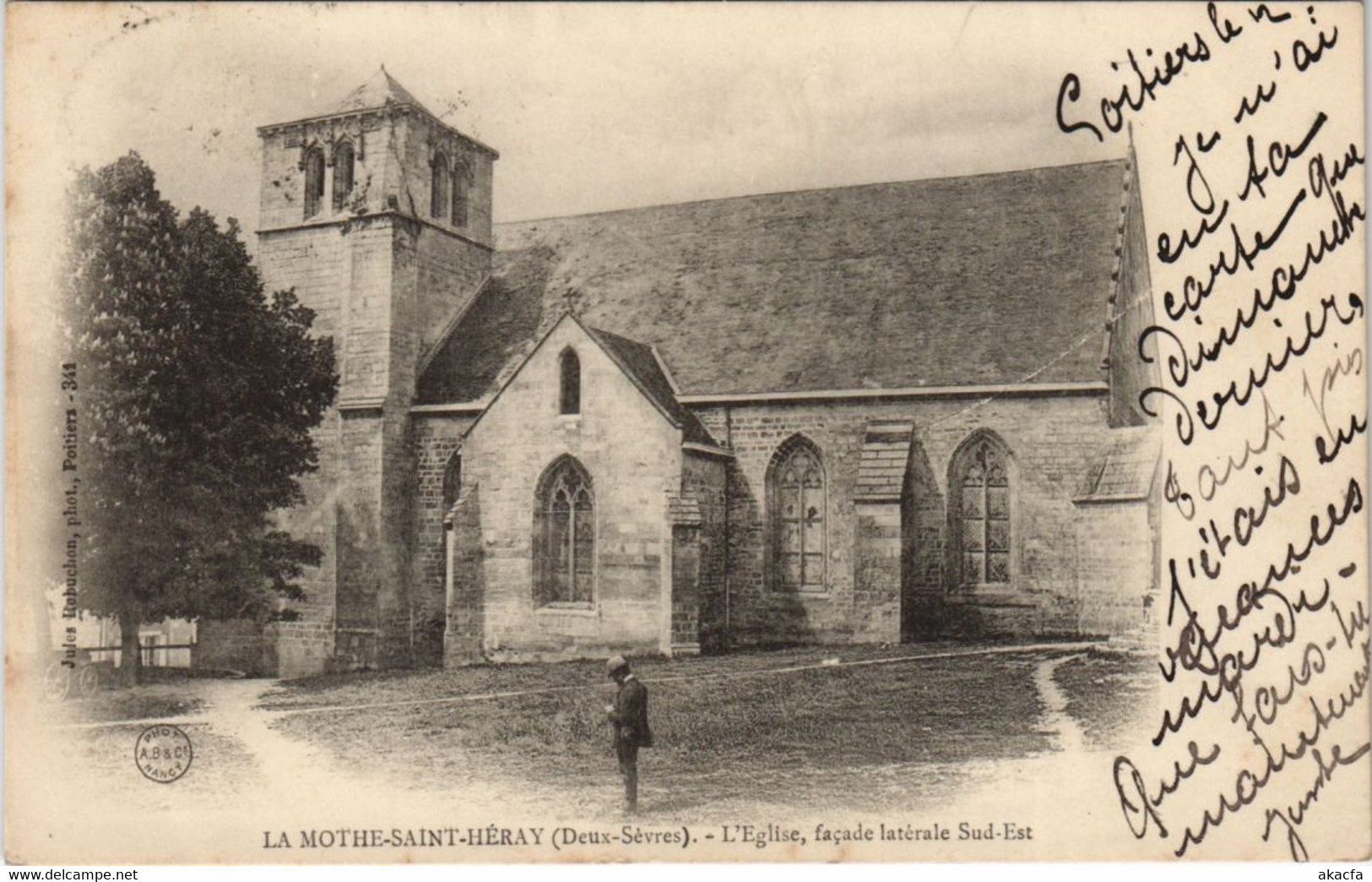 CPA LA MOTHE-SAINT-HERAY L'Eglise - Facade Laterale Sud-Est (1141433) - La Mothe Saint Heray