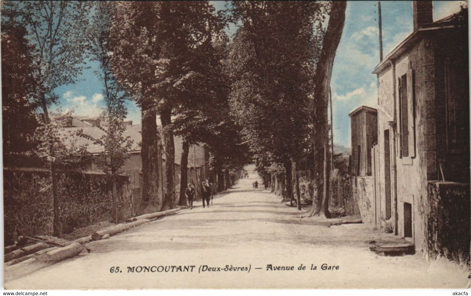 CPA MONCOUTANT Avenue De La Gare (1141443) - Moncoutant