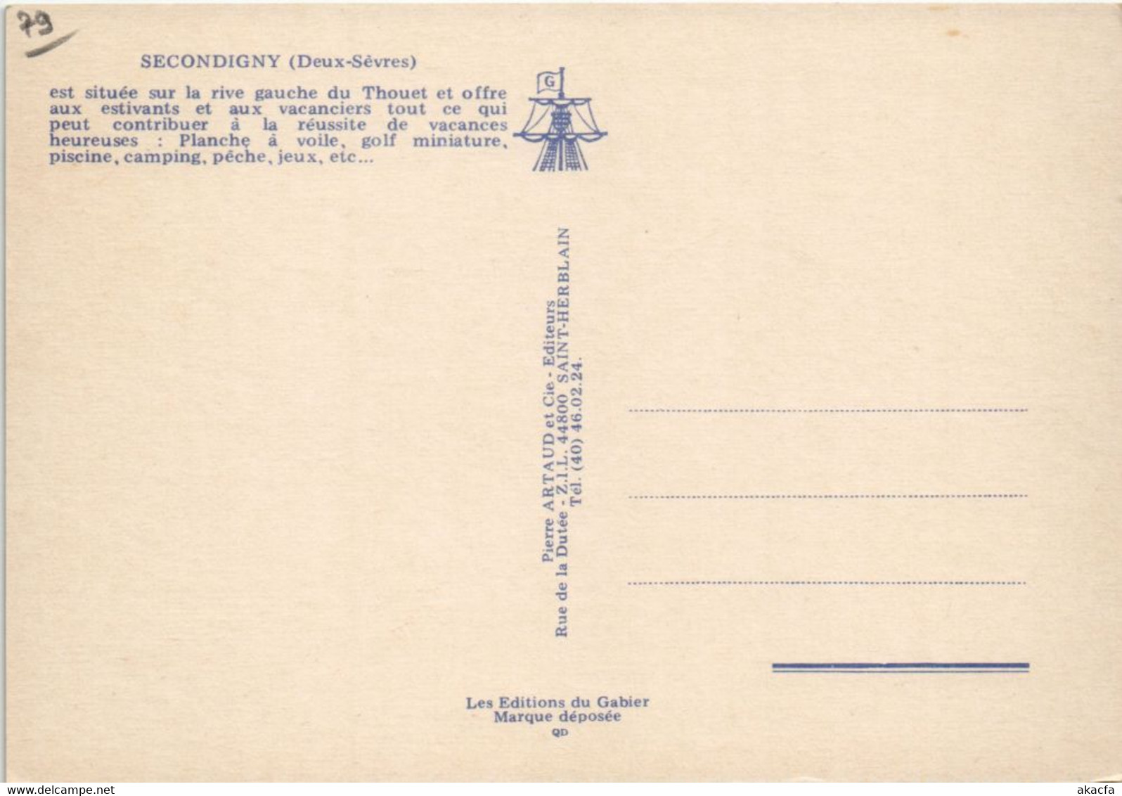 CPM SECONDIGNY-en-GATINE Vacances A Secondigny - Scenes (1141502) - Secondigny