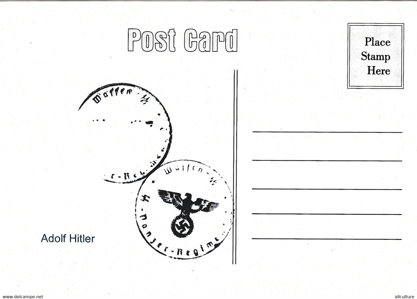 A8696 - ADOLF HITLER  POSTCARD - Weltkrieg 1939-45