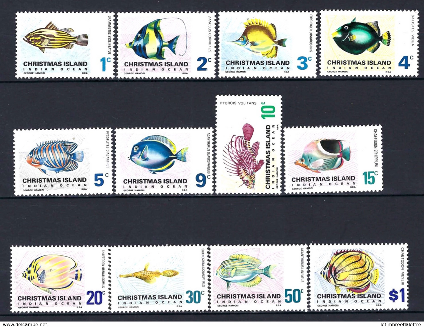 ⭐ Christmas - YT N° 22 à 33 ** - Neuf Sans Charnière - Thématique Poissons - Plis Sur N° 28 - 1968 / 1970 ⭐ - Solomon Islands (1978-...)