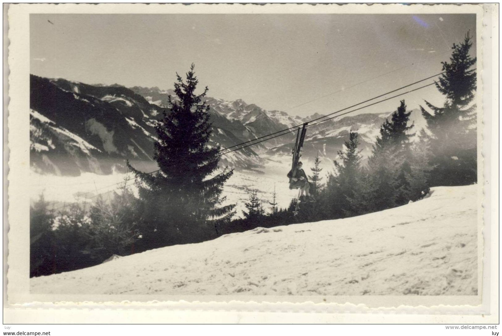 SAALFELDEN FOTO AK  BLICK VOM SESSELLIFT  UM 1950 - Saalfelden