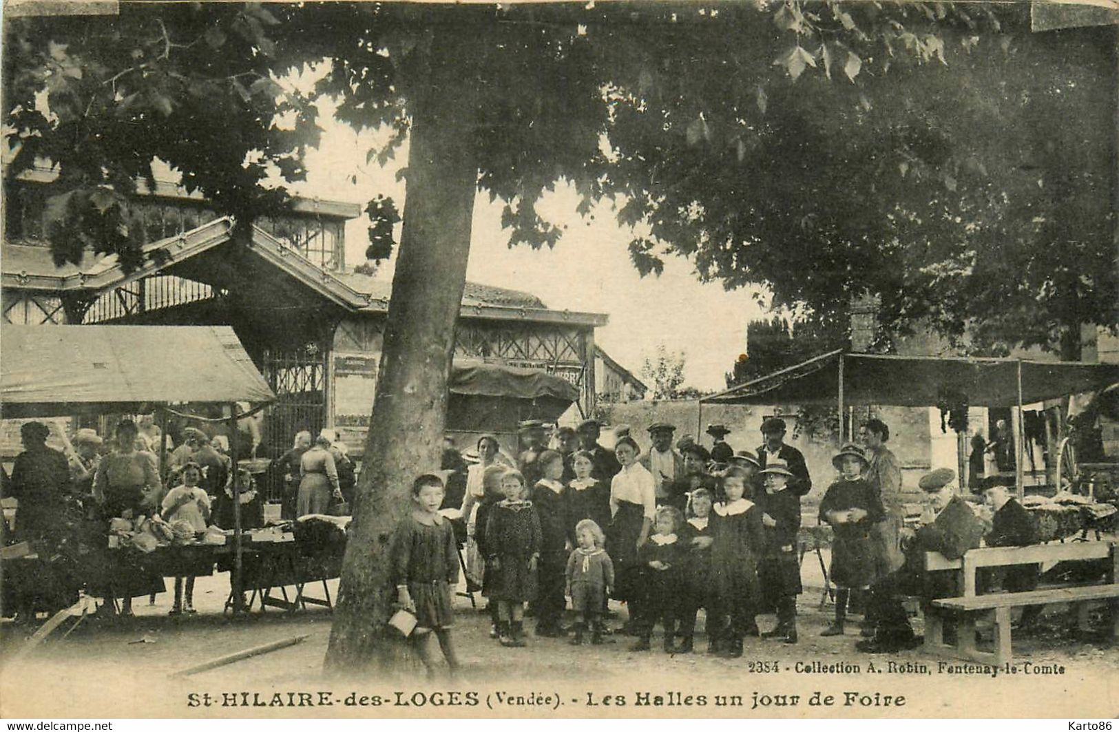 St Hilaire Des Loges * Les Halles Un Jour De Foire * Marché Marchands - Saint Hilaire Des Loges