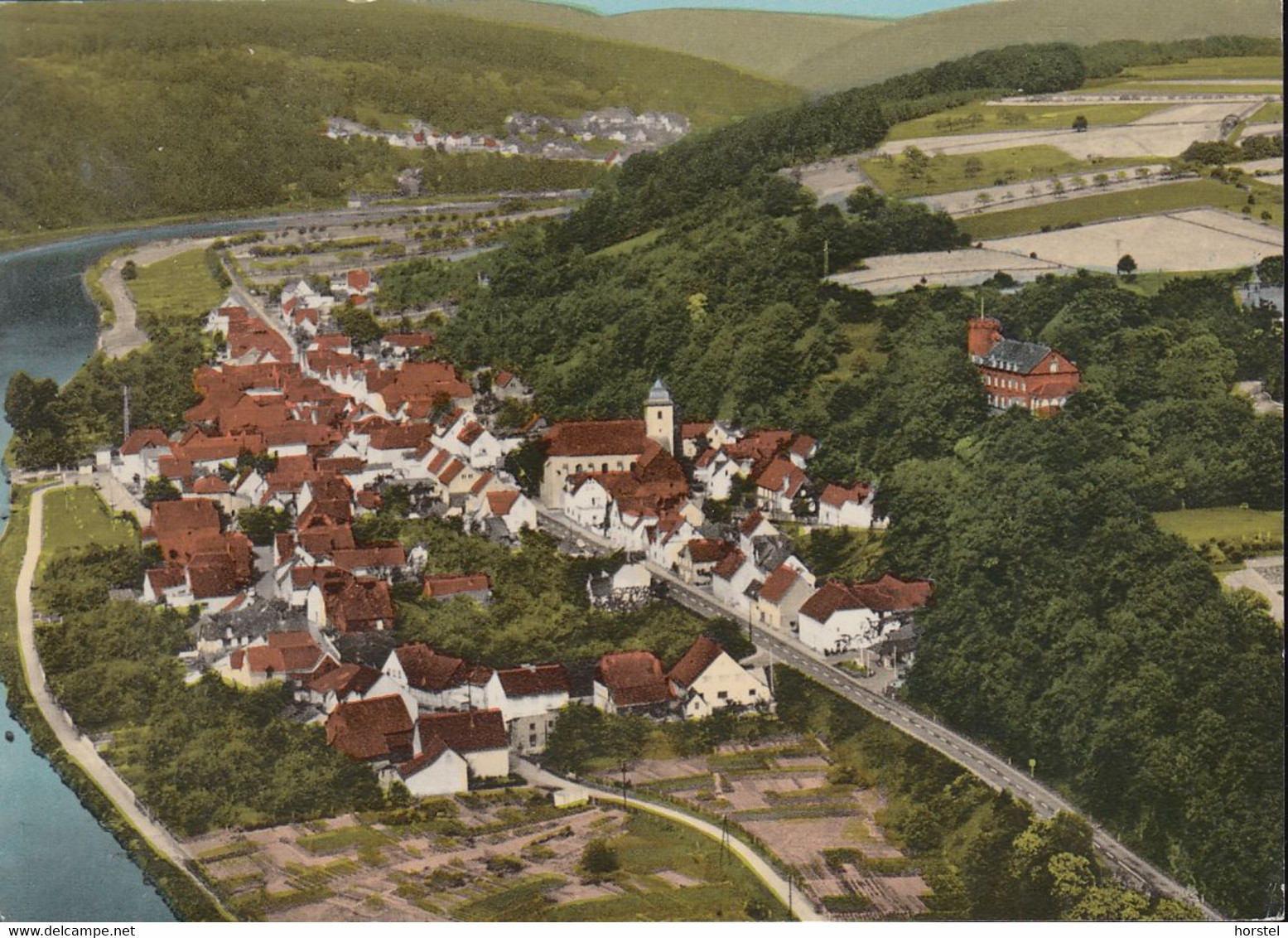 D-37688 Beverungen - Herstelle - An Der Weser - Luftbild - Aerial View - Nice Stamp - Beverungen