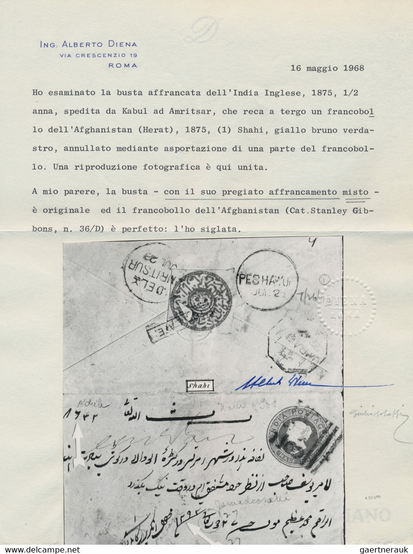 Afghanistan: 1878. 1295 Third Post Office Issue, Issued In Turkestan: COMPLETE SHEET. Shahi In Black - Afghanistan