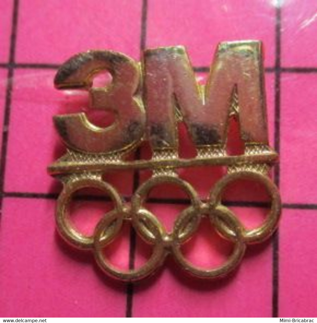 521 Pin's Pins / Beau Et Rare / THEME : JEUX OLYMPIQUES / 3M ADHESIFS ANNEAUX OLYMPIQUES - Olympic Games