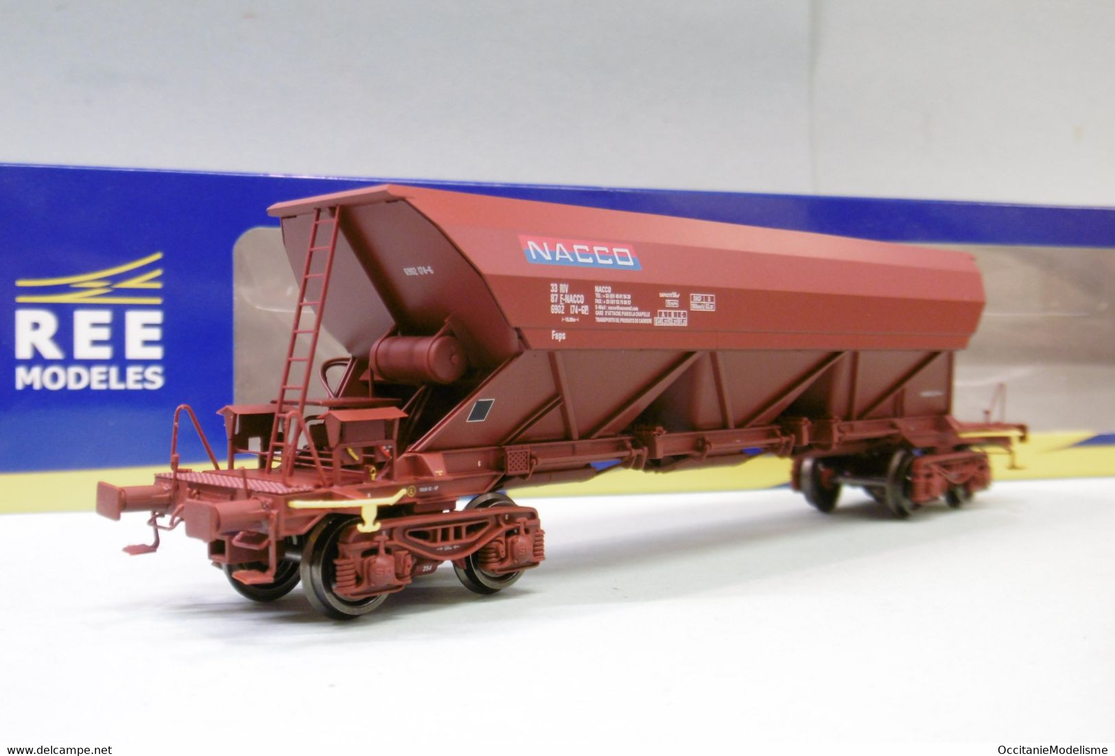 REE - WAGON TREMIE EX Type 1 Nacco Ep. V-VI SNCF Réf. WB-569 Neuf NBO HO 1/87 - Vagoni Merci