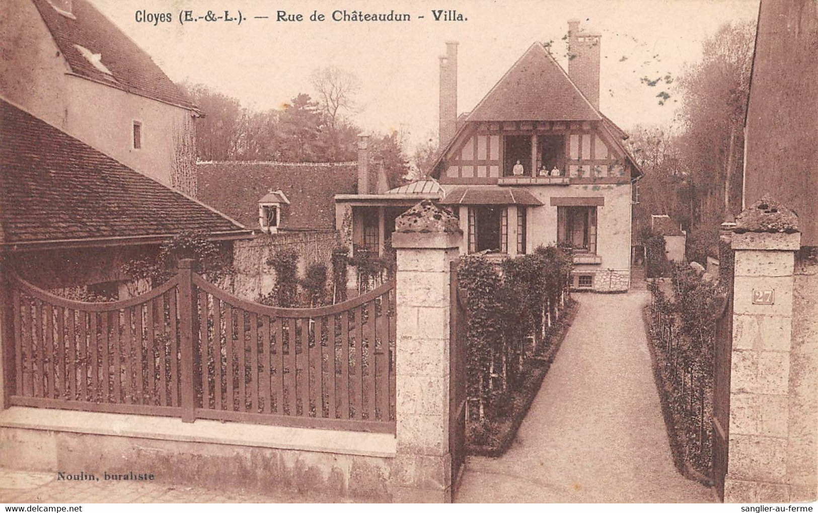 CPA 28 CLOYES RUE DE CHATEAUDUN VILLA - Cloyes-sur-le-Loir