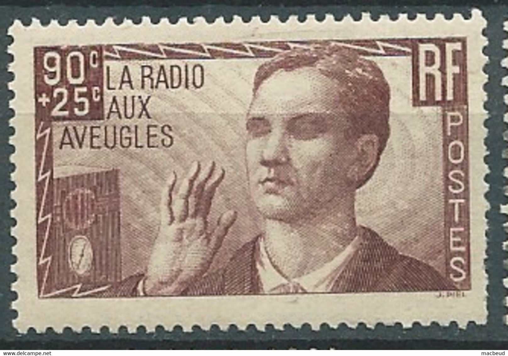 France   - Yvert N° 418 *  Dents Rognées Sur Un Bord -  Pal 6931 - Unused Stamps