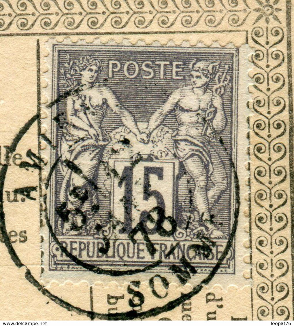 France - Carte Précurseur ( Avec 3 Entailles ) De Amiens Pour Ailly/ Noye En 1878, Affranchissement Sage 15ct - Ref J 80 - Precursor Cards