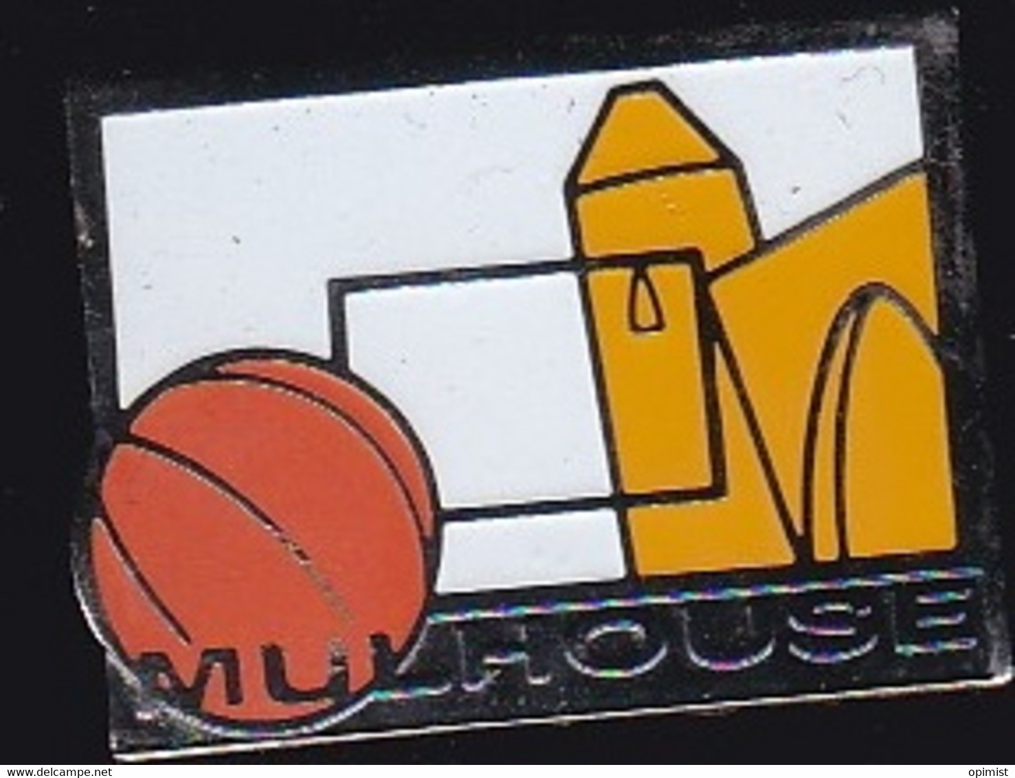 71375- Pin's -Basketball.Mulhouse.Alsace. . Haut-Rhin - Basketball