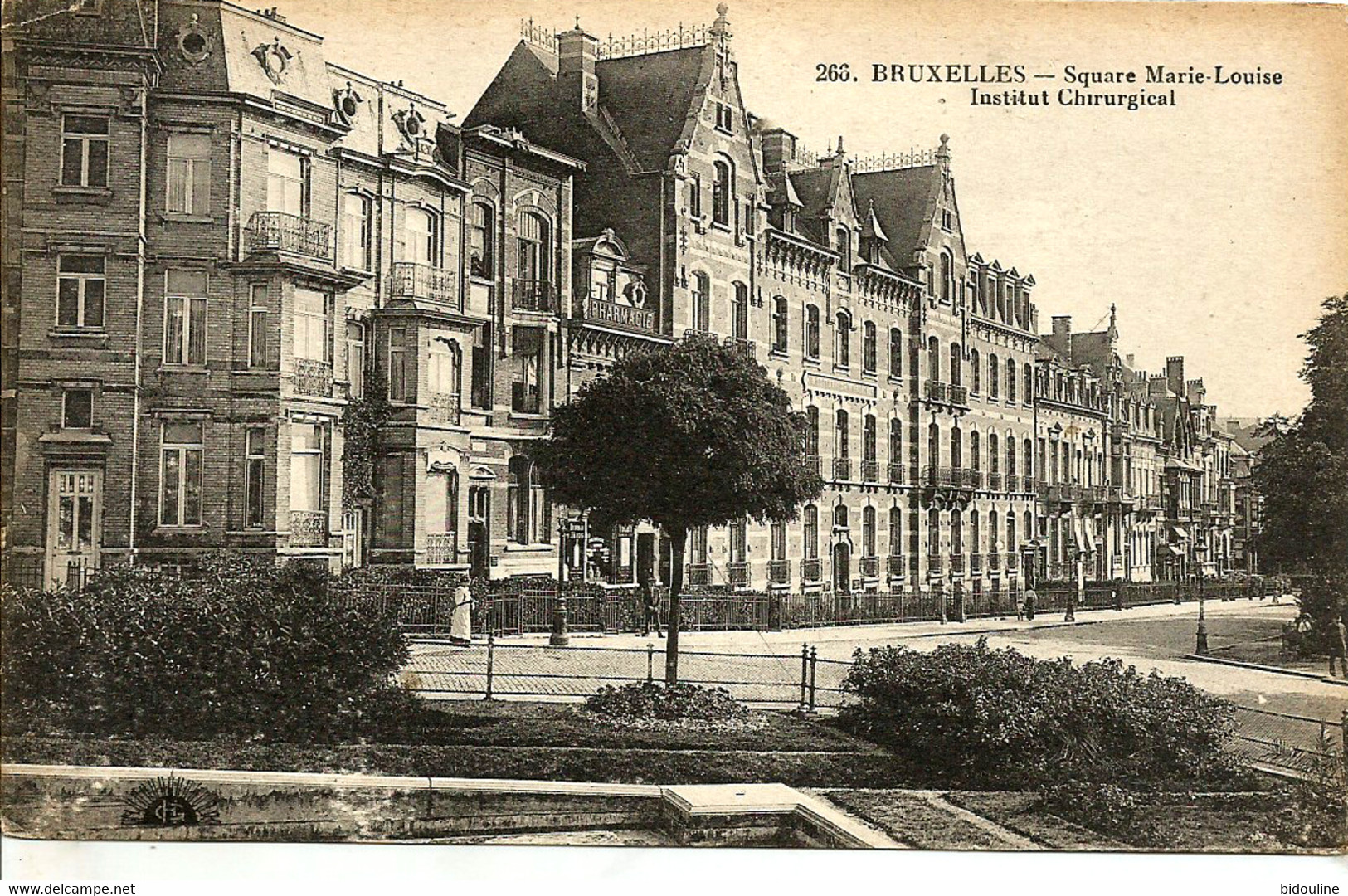 CPA-BRUXELLES " Square Marie-Louise, Institut Chirurgical " - Santé, Hôpitaux