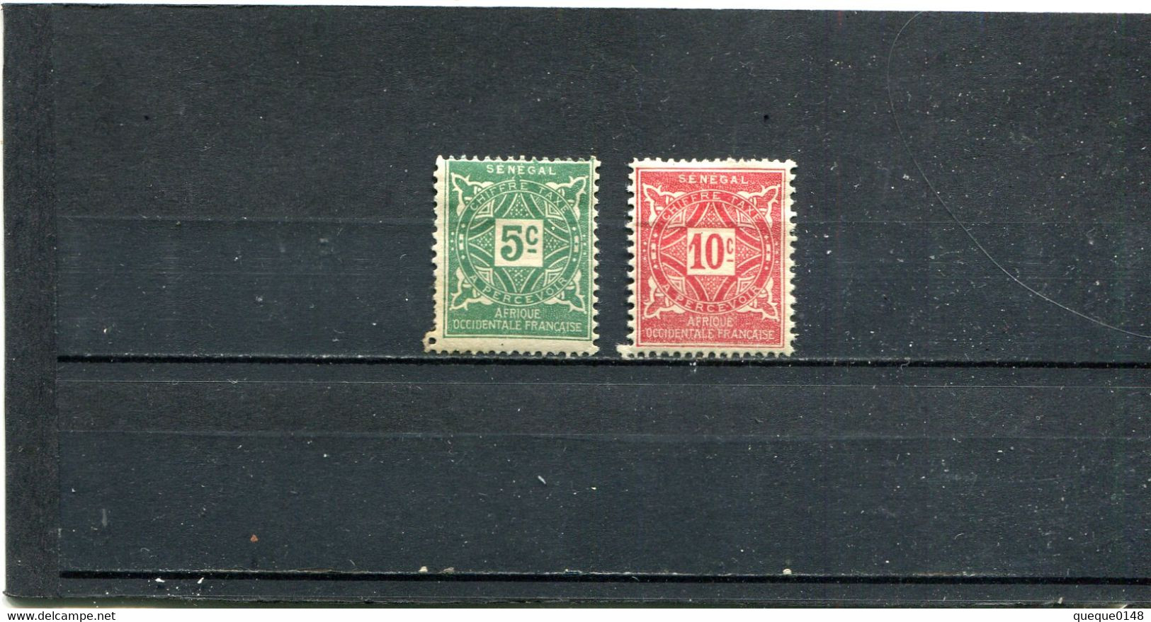 Sénégal 1915 Yt 12-13 * - Timbres-taxe