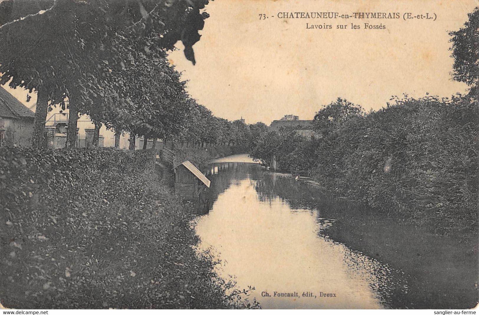 CPA 28 CHATEAUNEUF EN THIMERAIS LAVOIRS SUR LES FOSSES - Sonstige & Ohne Zuordnung