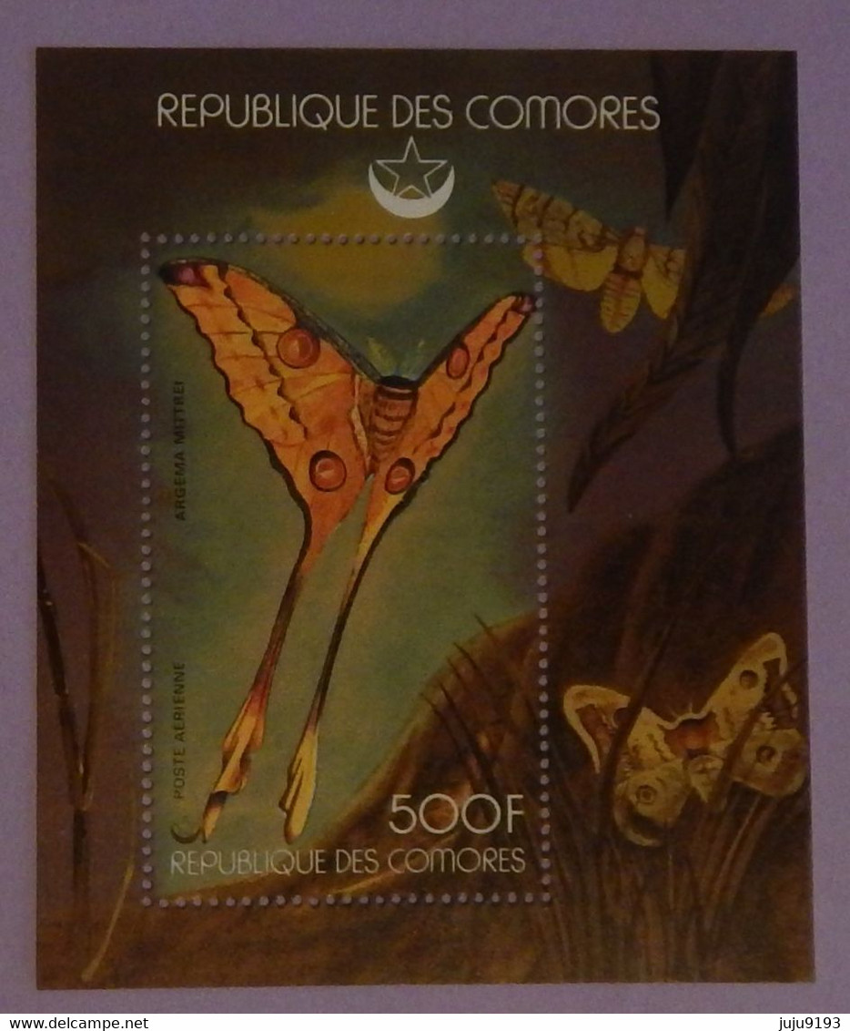 COMORES YT BLOC 18 NEUF**MNH "PAPILLONS" ANNÉE 1978 - Komoren (1975-...)