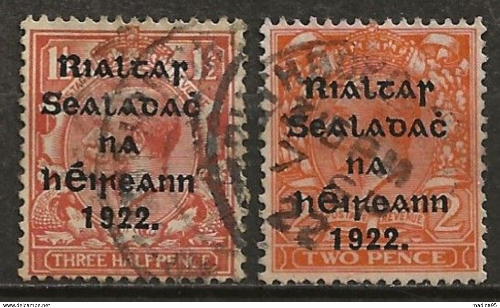 IRLANDE: Obl., N°3 Et 4, TB - Used Stamps