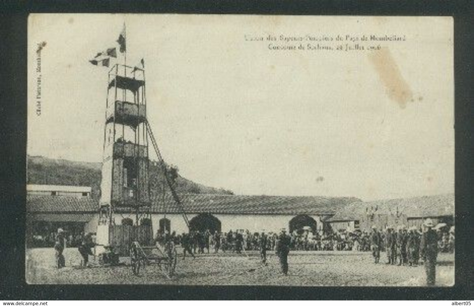 Union Des Sapeurs-Pompiers Du Pays De Montbéliard - Concours De Sochaux Le 29 Juillet 1906 - Sochaux