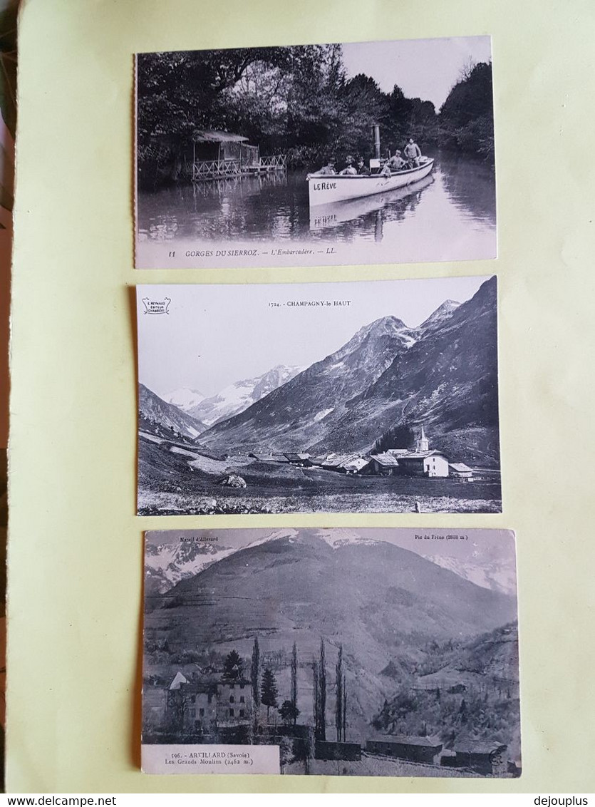 LOT  29   CPA    SAVOIE   73     VILLAGES   ET   VUES  DIVERSES