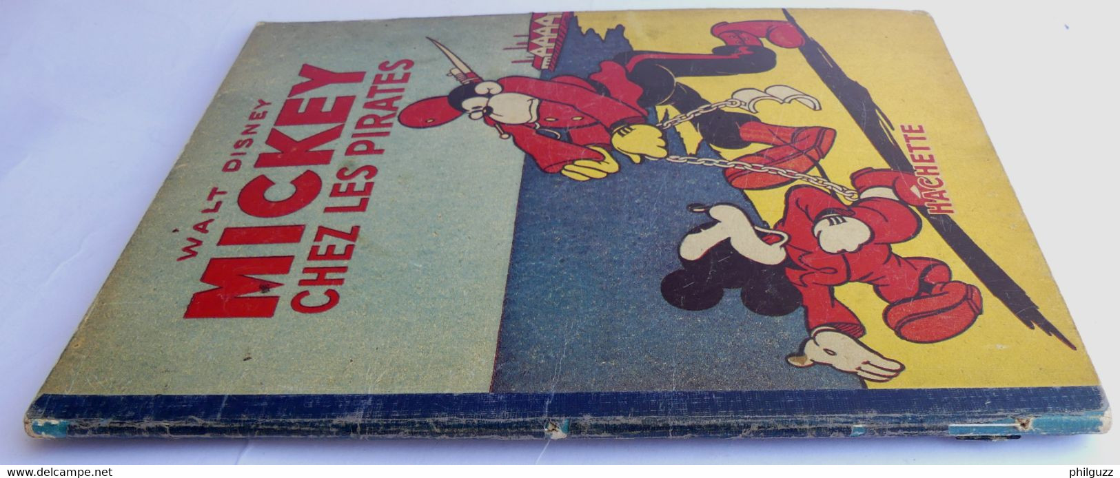 ALBUM BD MICKEY CHEZ LES PIRATES - HACHETTE  - 1948 Enfantina - Disney