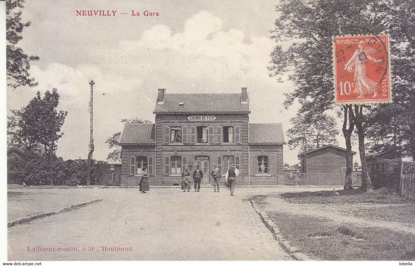 NEUVILLY -  La Gare  1910 - Other & Unclassified