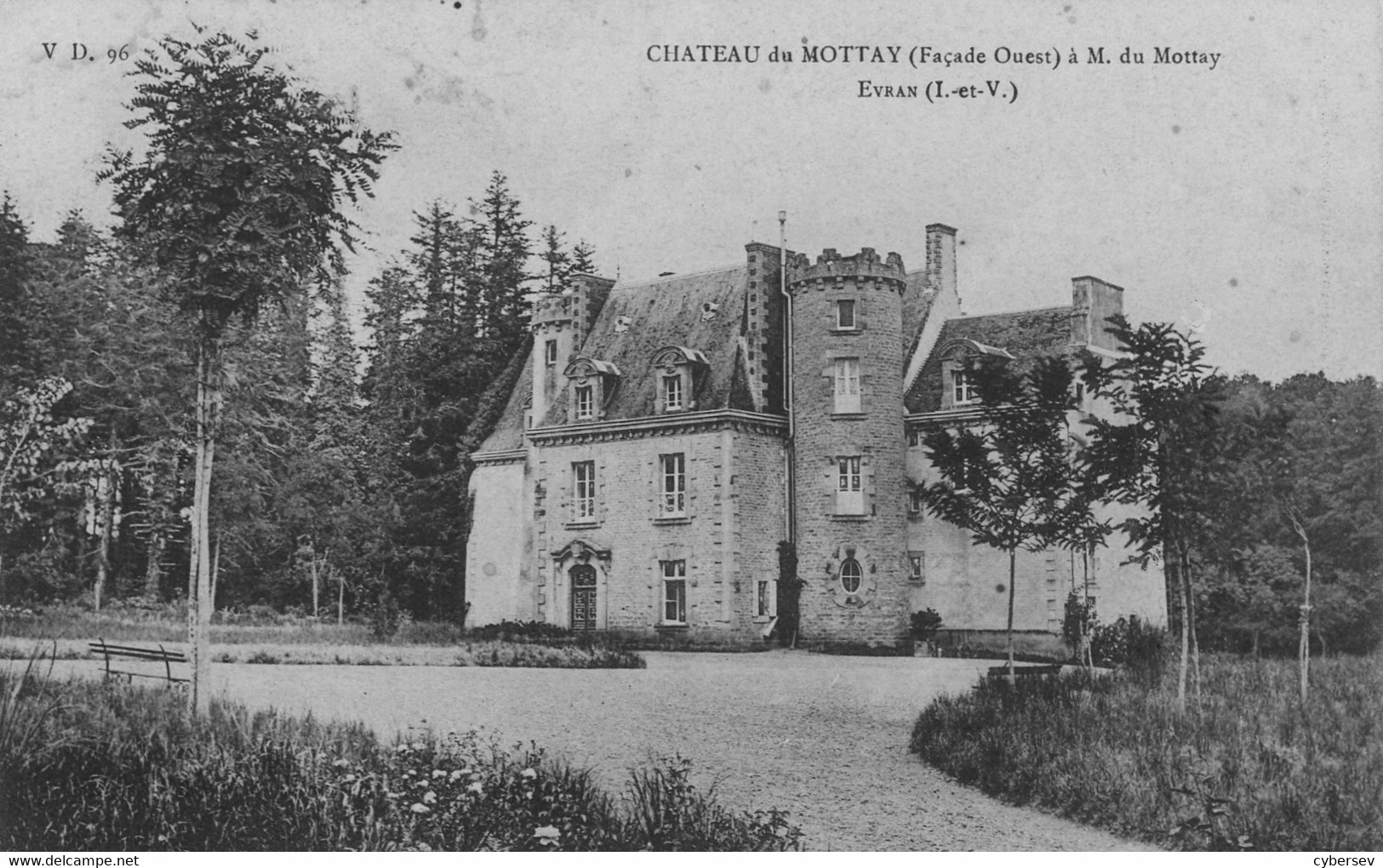 EVRAN - Château Du Mottay (façade Ouest) à M. Du Mottay - Evran