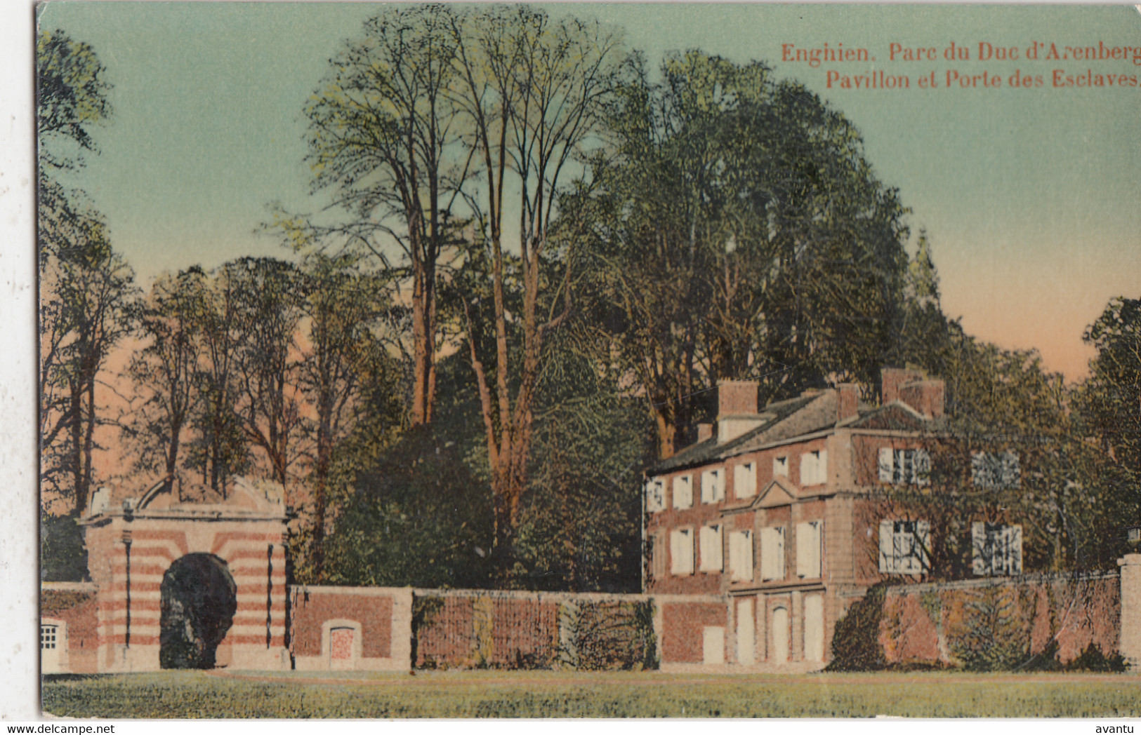 ENGHIEN / PARC DU DUC D ARENBERG / PAVILLON ET PORTE DES ESCLAVES  1911 - Edingen