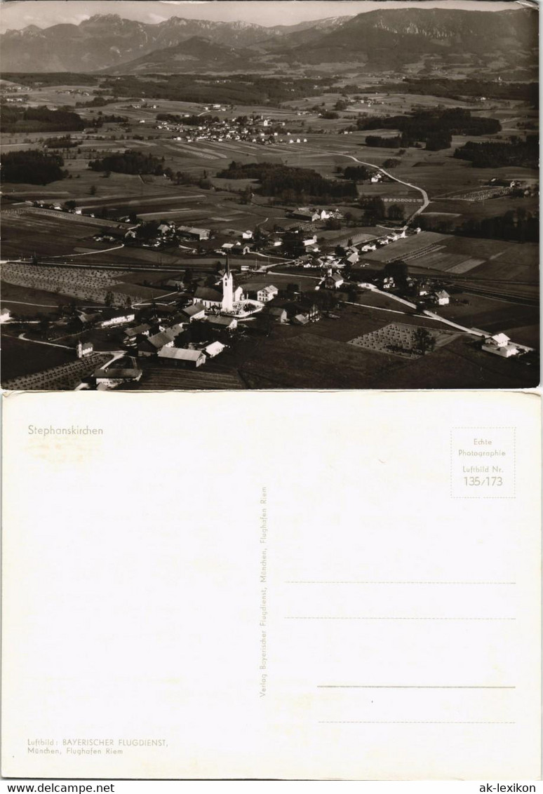 Ansichtskarte Stephanskirchen (Lk Rosenheim) Luftbild 1930 - Altri & Non Classificati